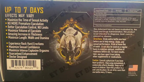 Rh1n0 Jet Black 97700 Liquid Shot Male