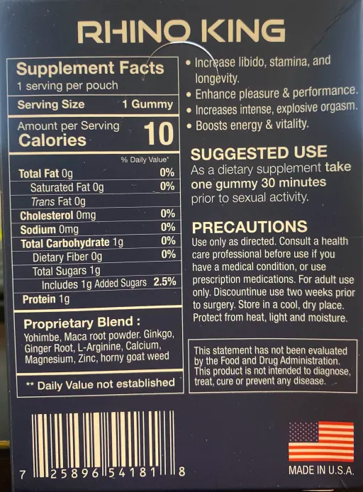 Rh1n0 King Grape Gummy