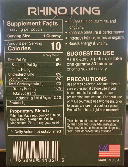 Rh1n0 King Green Apple Gummy