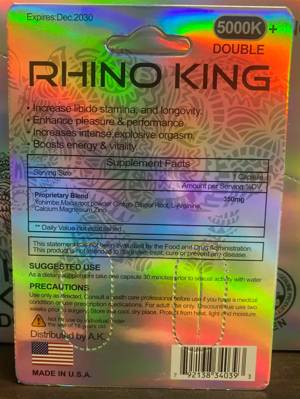 Rh1n0 King Platinum 5000K Double Capsule Male