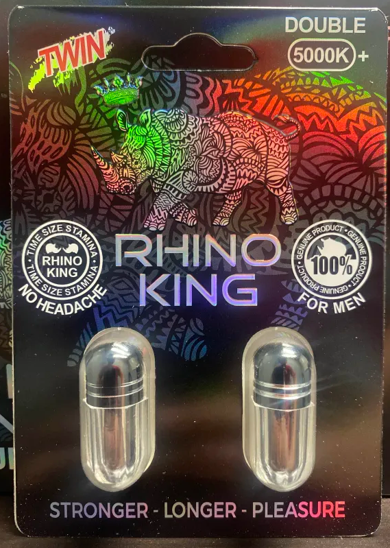 Rh1n0 King Black 5000K Double Capsule Male