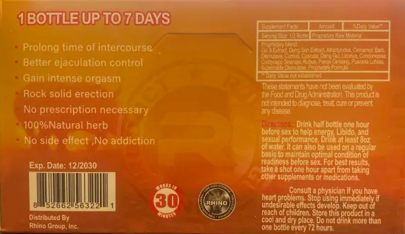 Rh1n0 11 Platinum 250K Liquid Shot Male