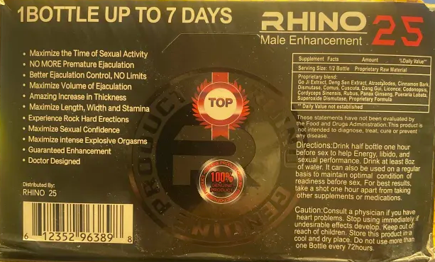 Rh1n0 25 Extreme 900K Liquid Shot Male