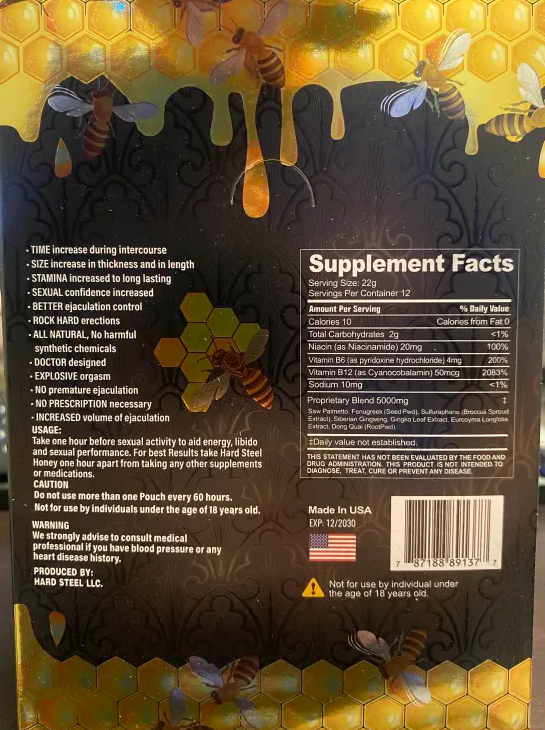 Hard Steel Yellow Top Honey Pouch Male