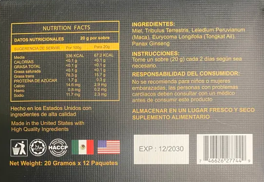 Miel Royal Male Honey