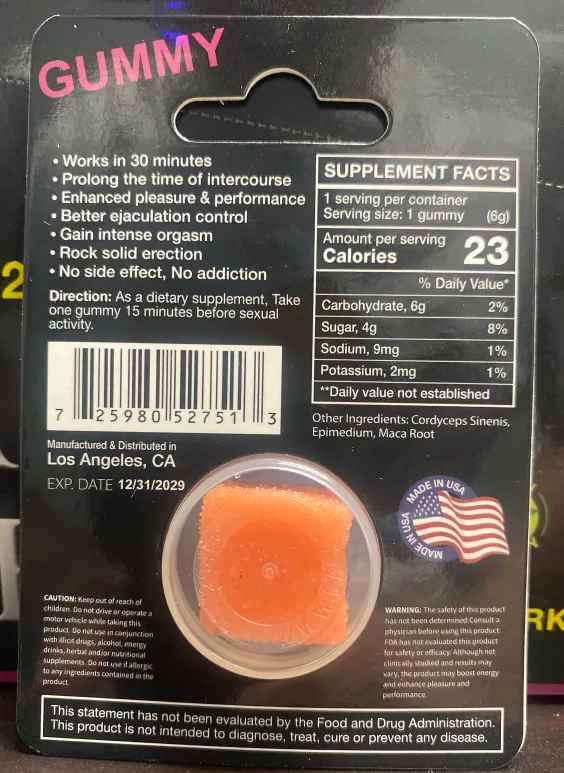 Hard Steel Peach Gummy Male