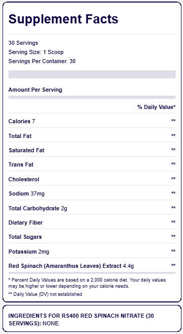 RS400: Red Spinach - 30 Servings