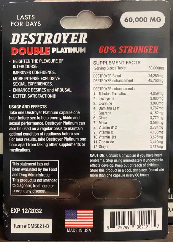 Destroyer Double Platinum Male