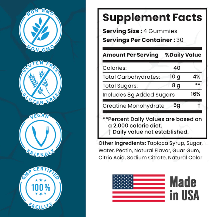 Smash: Creatine Gummies - 30 Servings