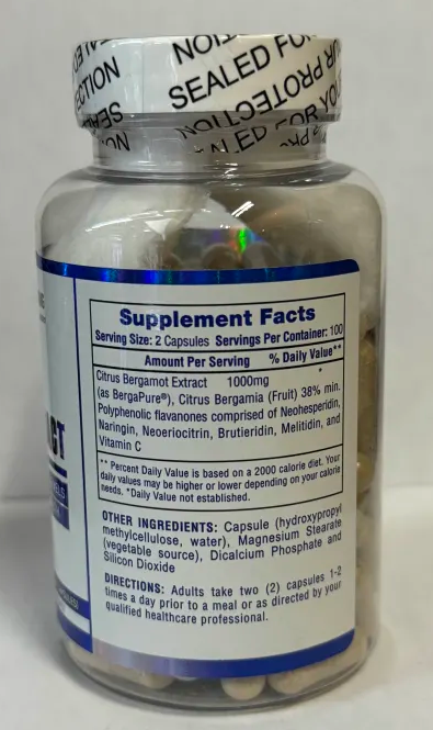 Hi Tech Pharmaceuticals Citrus Bergamot Extract - 100 Capsules