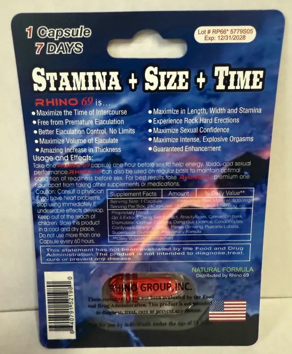 Rh1n0 69 Super Long Lasting 50000K 18ct Tablet Tin Box