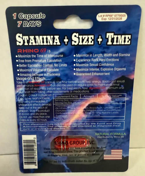 Rh1n0 69 Super Long Lasting 50000K 18ct Tablet Tin Box
