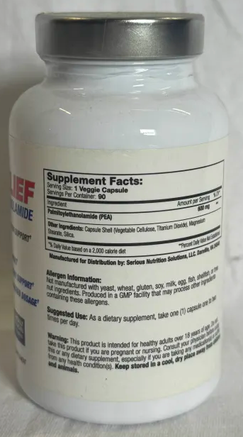 SNS: PEA Relief, 90 Capsules