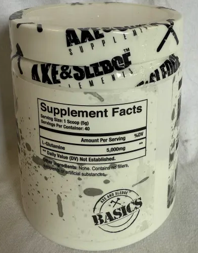 Axe & Sledge: Glutamine 40 Servings