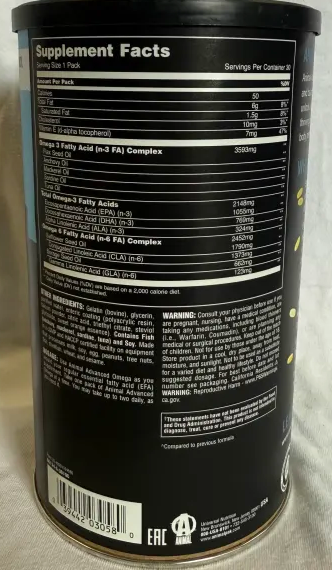 Universal: Animal Advance Omega - 3 & EFAS