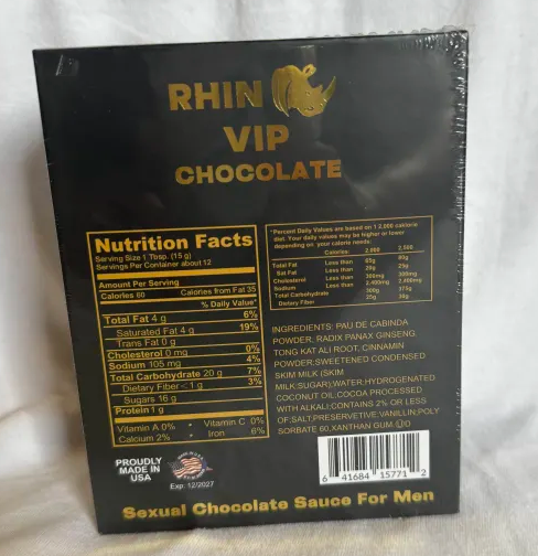Rh1n0 ViP Chocolate (12 Count Box)