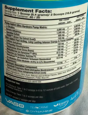 Muscle Addiction: Pump Addict Pre Workout