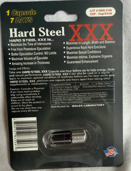 Hard Steel 10000K Male  Double Capsule