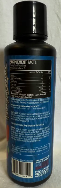 VMI: L-Carnitine 3000, Patriot Pop