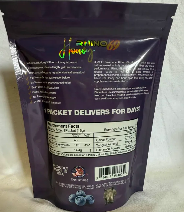 Rh1n0: Super Long Lasting Platinum 300k Honey with Blueberry Extract