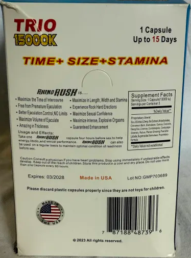 Rh1n0 Rush Trio 15000k Male