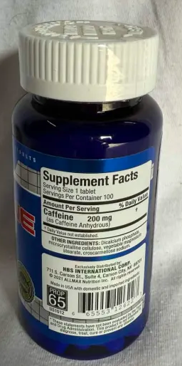 Allmax: Caffeine, 100 Tablets