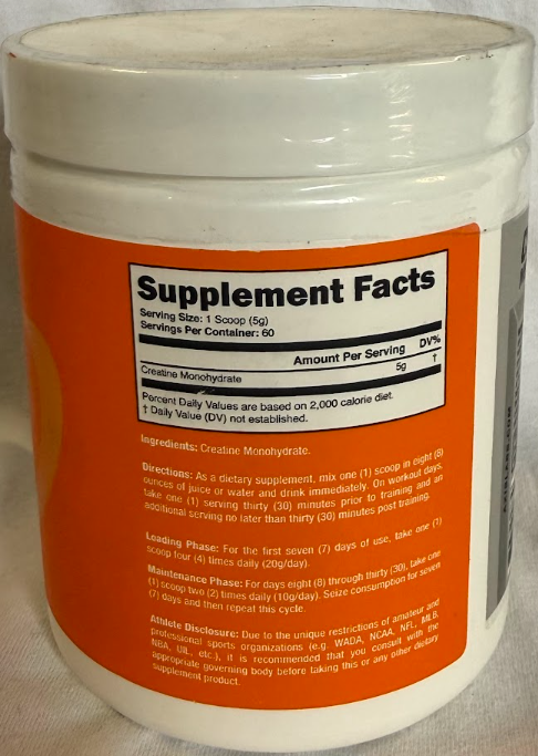 Axis Labs: Creatine Monohydrate Micronized 300 Grams