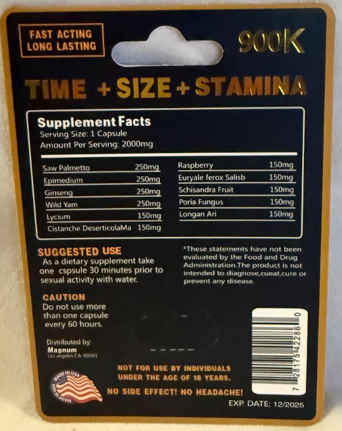 Fantastic Black 900k XXL Male