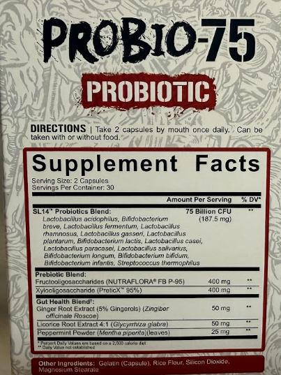 5% Nutrition:  Probio-75, 60 Capsules
