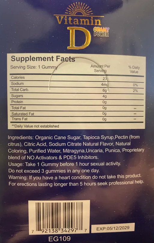 Vitamin D Male  Gummy