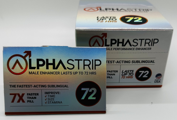 Alpha Strip 7X, 72hrs Male  (3 Pack) Orange Packs