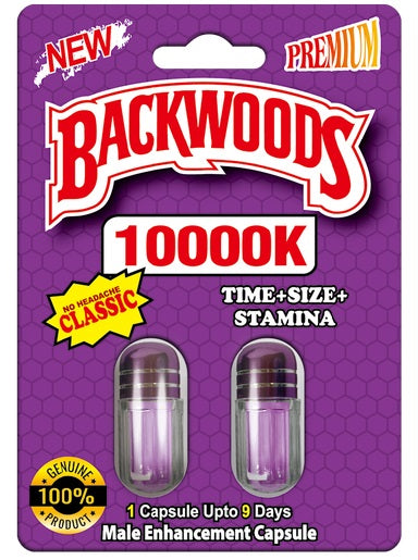 Backwoods 10000K Purple Male Enhancement Double Capsule