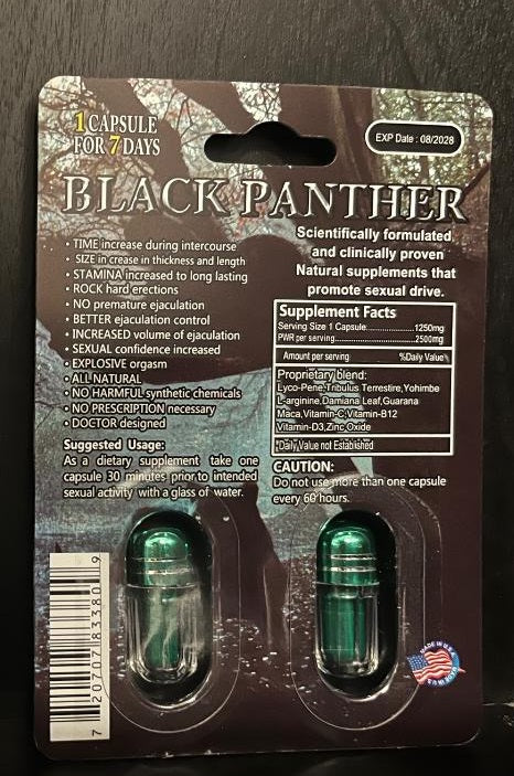 Black Panther 10000K Double Capsule Male