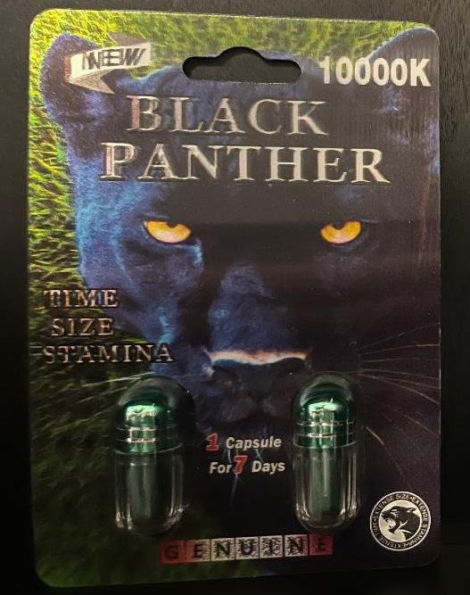 Black Panther 10000K Double Capsule Male Enhancement