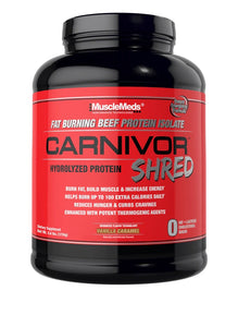 Musclemeds: Carnivor Shred 3.8lb, Vanilla Caramel