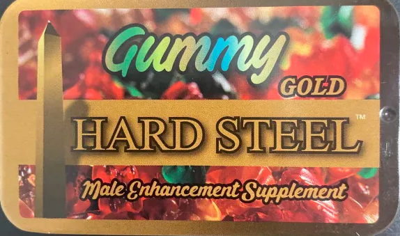 Hard Steel Gold Gummy Tin Case Male