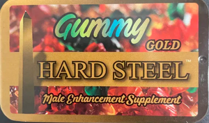 Hard Steel Gold Gummy Tin Case Male Enhancement
