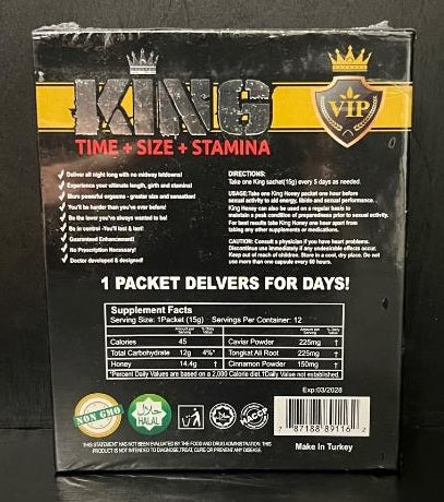King VIP Honey, Male