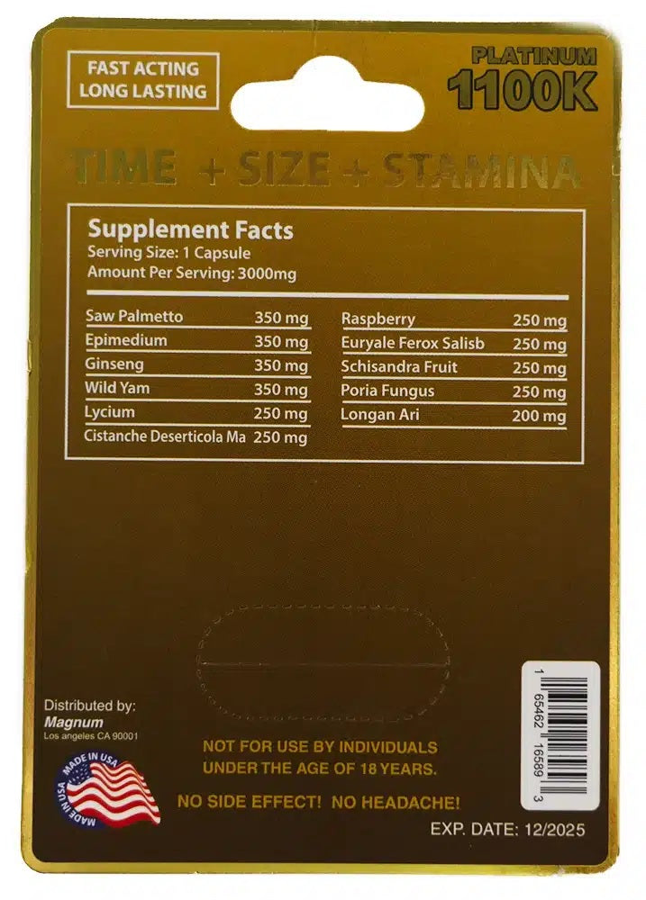 Magnum Platinum 1100k Male