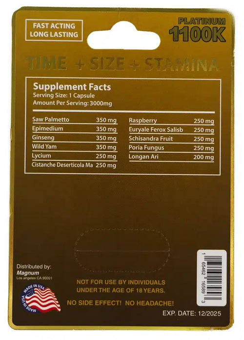 Magnum Platinum 1100k Male