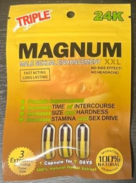 Magnum: 24k Triple Pack Male Enhacement