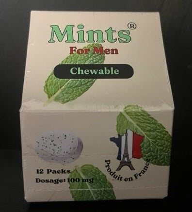 Mints For Men, Chewable (Box of 12)