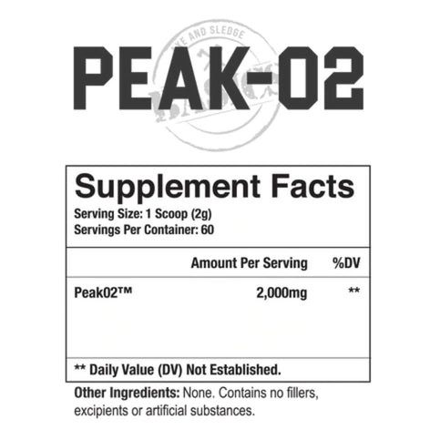 Axe & Sledge: Peak-02, 60 Servings