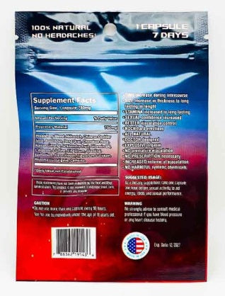 Raging Bull Male  6 Pill Pack