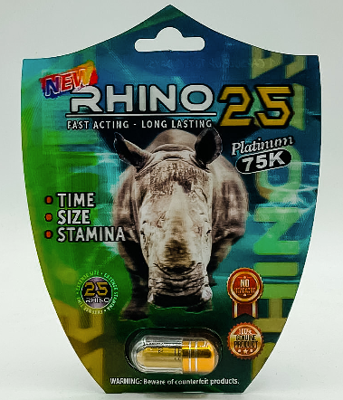 Rhino: 12 Platinum 75k Male Enhancement