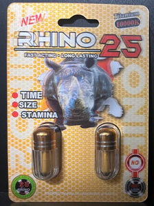 Rhino: 25 Titanium 10000k Male Enhancement