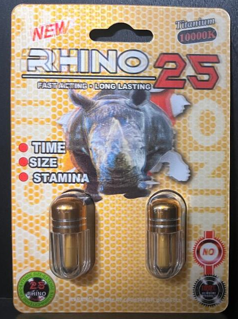 Rhino: 25 Titanium 10000k Male Enhancement