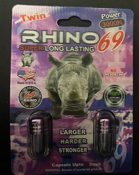 Rhino 69 Twin Power 3000K Male Enhancement