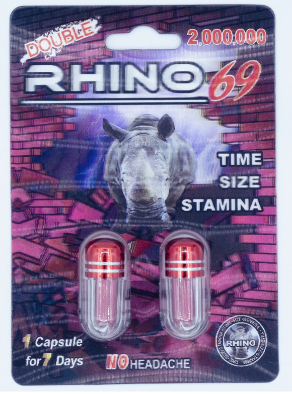 Rhino 69 2,000,000 Double Pack Male Enhancement