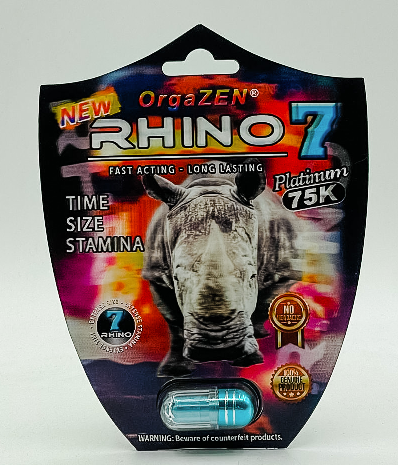 Rhino 7 OrgaZEN Platinum 75k Male Enhancement